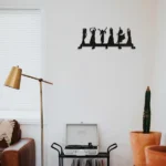 CIFbuy Dance Design Metal Wall Rack Women's Clothing Key Storage Decor (TikTok, temu pick-up service) - Image 5