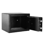 Mini Wall-in Style Electronic Code Metal Steel Box Safe Case 17EF Black - Image 27