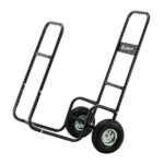 Firewood Cart 220LBS with Large Wheels, Fireplace Log Rolling Caddy Hauler, Wood Mover Outdoor Indoor Storage Holder Rack, Heavy Duty - Image 4