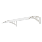 Same Code 49094033 HT-100 x 80 Household Application Door & Window Rain Cover Eaves Transparent Board & White Holder - Image 7