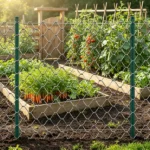 10-Pack 4ft U-Channel Fence Posts, Heavy Duty Steel Wire Fencing Stakes for Garden