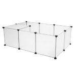 Pet Playpen, Portable Large Plastic Yard Fence Small Animals, Puppy Kennel Crate Fence Tent - Image 2