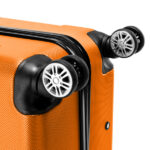 3-in-1 Portable ABS Trolley Case 20" / 24" / 28" Orange - Image 8
