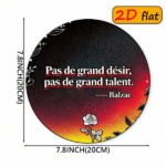 CIFbuy 1pc Round Aluminum Sign, "" Aluminum Sign, French Proverb Floral Wall Plaque, French Proverb Floral Wall Plaque, 7.87in Outdoor Decor TikTok, Temu Self-pickup Logiecics - Image 7