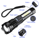 2Pack USB Rechargeable LED Flashlight Adjustable Focus Camping Hiking Outdoor Flashlight Work light (US Logistics For USPS/DHL/Fedex/UPS. No designated logistics accepted TK/TMEU only For self-pickup - Image 5