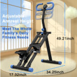 Stair Stepper with resistance Home-Upgrade Vertical Climber Workout Machine for Full-Body Exercise Climber Fitness Equipment with Stable Frame Adjustable Handlebar-Black Blue-No support Self-pick up - Image 13