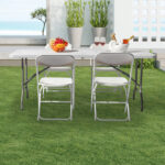 6' Folding Table Portable Plastic Indoor Outdoor Picnic Party Dining Camping Tables - Image 30