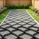  17.06 x 8.86 FT Gravel Grid, Permeable Geo Grid Driveway Stabilizer for Garden, Patio & RV Parking - Image 4