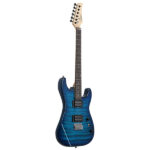 [Do Not Sell on Amazon] GST Stylish H-H Pickup Tiger Stripe Electric Guitar Kit with 20W AMP Bag Guitar Strap Blue - Image 7