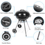 18 Inch Apple Charcoal Stove Enamel (Cover Furnace Body) White Side Wheel Diameter 15cm - Image 20