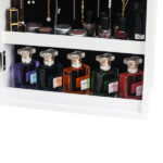 Simple PVC Wood Grain Coating Photo Storage Damp-proof Jewelry Mirror Cabinet White - Image 18