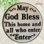 CIFbuy Welcome | Daisy Pattern Circular Iron Sign, 2D Flat Vintage Metal Wall Art, Rustic Welcome Theme Decor For Bedroom Bathroom Livi TikTok, TikTok, Livi Self-pickup Logiopics - Image 11