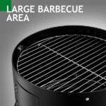 80*41*48cm Iron Spray Smoker Carbon Grill Black - Image 25
