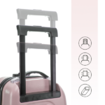 22 Inch Ride-on Suitcase for Kids & Teens, Toddler Travel Luggage with Seat, Spinner Wheels, Safety Belt, Stroller-Style Checked Luggage with Combination Lock&Telescoping Handle for Ages 5-18 - Image 4