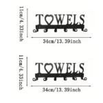 CIFbuy1pc Premium Metal Wall - Mounted Towel Hook - Space - Saving 6 - Hook Storage. The Simple Punch Installation Fits Bathroom, Kitchen, Bedroom, and Livi(TikTok/temu self-pickup orders) - Image 7