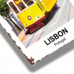 CIFbuy Vintage Lisbon Portugal Yellow Tram Metal Sign 8x12 Inch Retro Tinplate Wall Art, Classic Farmhouse Kitchen Cafe Bar Decor TikTok, TikTok, Self-pickup Logiopics - Image 5