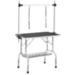 36" Professional Dog Pet Grooming Table Adjustable Heavy Duty Portable w/Arm & Noose & Mesh Tray - Image 19