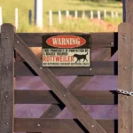 CIFbuy Rottweiler Warning Metal Sign Beware Of Dog Private Property Wall Plaque For Home Gate Outdoor (TikTok, temu pick-up service) - Image 4