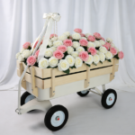 Outdoor carriage, all terrains, wooden railings, solid tires, garden carriage,Load-bearing capacity: 176LBS - Image 10