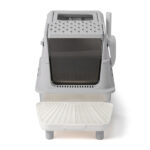 Stainless Steel Cat Litter Box, Covered Extra Large Cat Litter Box Enclosure, Metal Kitty Litter Boxes with Lid, Litter Scoop, and Filter Pedal, Anti-Leakage, Non-Stick, Easy to Clean - Image 3