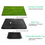Dog Toilet Indoor Puppy Training Pad, Dog Potty Pet Training Grass Mat, Removable Waste Tray for Easier Clean Up, Artificial Turf, 25"×20" - Image 7