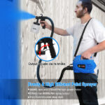 800ML Paint Spray Painter 650W Paint Sprayer Machine 800ML/Min Output HVLP Oil Primer Water Sprayer w/ 3 Spraying Patterns Motor Strap Detachable Container - Image 14