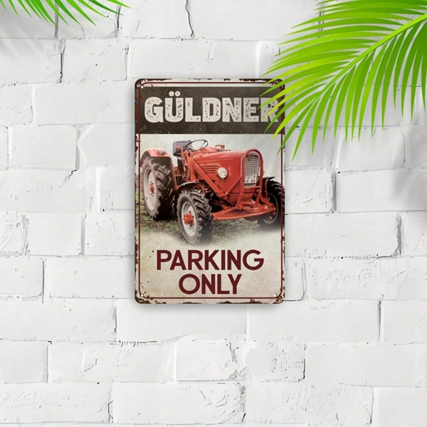 CIFbuy Güldner Tractor Tin Sign 8x12 Inch Weatherproof, Parking Sign Vintage Style, Decor For Trekker Bulldog Enthusiasts Unframed 8x1ikTok, 8x1ikTok, Self-tackup Logioped