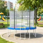 Multi-Color 12FT Trampoline Spring Pad – Safety Replacement Cover, Waterproof & Tear Resistant, No Pole Holes, All Weather Trampoline Part Only trampoline replacement mat - Image 5