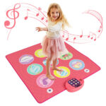 Pink Kids Dance Mat (3+ Ages), 5 Difficulty Levels & 9 Demo Songs, Non-Slip Safe Design - Image 8