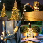 2 blue solar fairy lights, each pack contains 110 LED solar string lights, IP65 waterproof copper wire, 8 modes of solar fairy lights, suitable for garden, courtyard, tree, wedding, Christmas decoration - Image 7