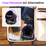 Portable USB Table Fan 100 Speed Settings Real-Time LCD Display Battery Indicator, 120 Degree Adjustable Tilt Desktop Wall Mount 4000mAh Wireless Cooling Fan - Image 8