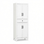 67" White 4-Door Kitchen Pantry – with Drawer and Adjustable Shelves, Large-Capacity Storage Cabinet - Image 2