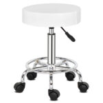 Round Stool Ha Ha Feet Rotation Bar Stool White - Image 3