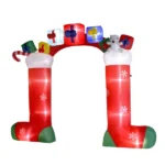 9ft 24W 11 LED Lights Christmas Sock Arch Holiday Arch Decoration - Image 2