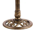 50*50*86cm Ancient Bronze Resin Bird Bath With Lotus Edge & Feeder Tray - Image 5