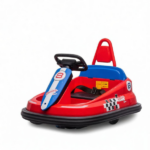 Red 6V Bumper Car for Kids – 360° Rotation Electric Ride On for Indoor Playroom - Image 2