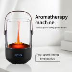 Perfect Gift Retro Essential Oil Diffuser with Realistic Flame Effect - 200ML Humidifier, 3 Timers, Ambient Lighting & Waterless Protection - Image 4