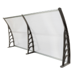 Same Code 52463595 HT-200 x 100 Household Application Door & Window Rain Cover Eaves Canopy Silver & Gray Bracket - Image 26
