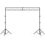 4.6–8.7 Ft Foldable Tripod Stage Light Stand 10-Height Adjustable Metal Truss for DJ Wedding Concert - Image 3