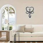 CIFbuy Metal Paint Baked Cross Heart Infinity Ichthys Wall Art Christian Home Decor (TikTok, temu pickup) - Image 7