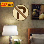 CIFbuy 2D Flat No Parking Symbol Aluminum Round Outdoor Sign, "" Round Outdoor Sign, Sign, 7.87x7.87in Bold Warning Plaque with Industrial Texture TikTok, TikTok, Self-pickup Logituics - Image 5