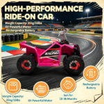 Pink 6V Kids Electric Toy Car: Forward & Reverse Function, Wear-Resistant Wheels – Ride-On for 18-36 Months - Image 5
