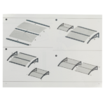 Same Code 99972412 HT-200 x 100 Household Application Door & Window Rain Cover Eaves Black Holder - Image 10