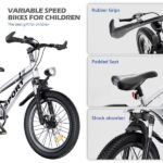 24" Kids Mountain Bike for Boys and Girls Ages 7-12 - 7-Speed ​​Gears, Dual Disc Brakes, Shock Absorber Fork - Silver and Pink-Does not support self pick up - Image 3