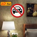 CIFbuy 1pc 2D Flat Aluminum Round Plaque No Vehicles Allowed Sign, 7.87x7.87in Outdoor Traffic Theme Decor For Study Room Hallway, Funn TikTok, TikTok, Self-pickup Logiopics - Image 4
