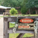 CIFbuy Rottweiler Warning Metal Sign Beware Of Dog Private Property Wall Plaque For Home Gate Outdoor (TikTok, temu pick-up service) - Image 5