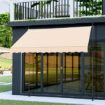 118.1"D x 47.2"W x(78.7 -118.1)"H Retractable Awning Khaki - Image 6