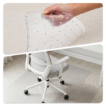90 x 120 x 0.2cm PVC Home-use Protective Mat for Floor Chair Transparent - Image 3