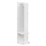 Jewelry Armoire with Full Length Mirror 360° and Large Capacity Jewelry Organizer Armoire, Mirror with Jewelry Storage, Coat Rack Multi Storage Shelves - Image 15
