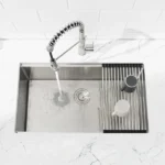 Stainless Steel Kitchen Sink, 36″x19″ Single Bowl, Undermount Handmade Sink in Brushed, with Cutting Board, Colander, Grid[Unable ship on weekends, TK/TEMU only for pickup, only TX10643 warehouse supports GOFO] - Image 3